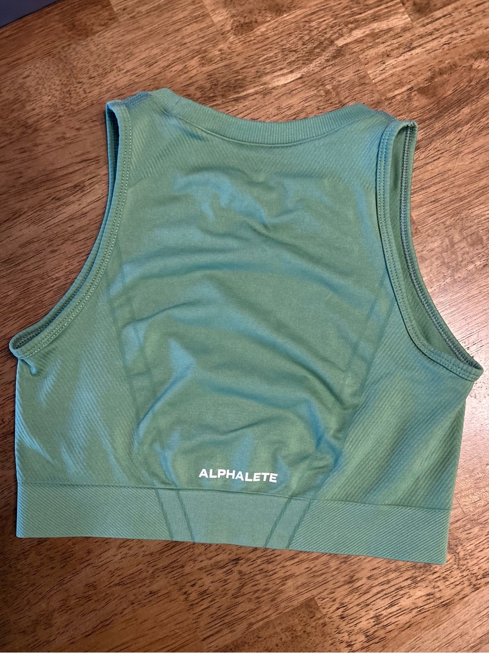 Alphalete Teal Racerback Crop Tank
